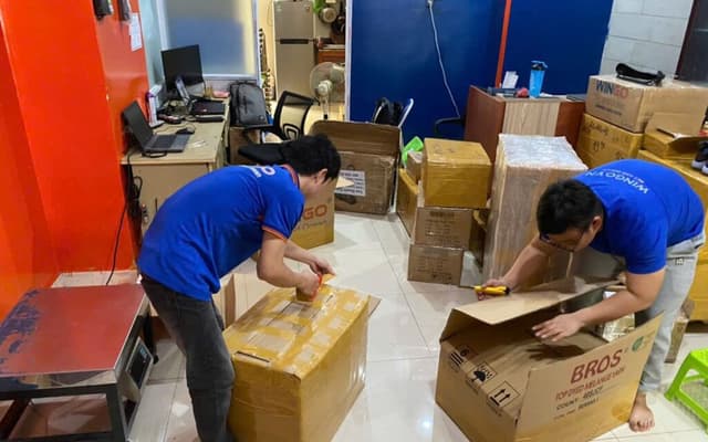 Hình ảnh vận chuyển thực tế tại Wingo Logistics