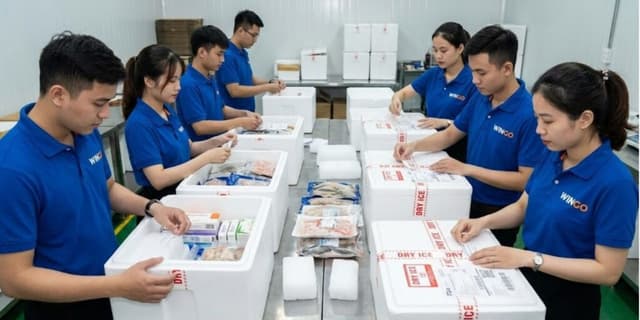 Hình ảnh vận chuyển thực tế tại Wingo Logistics