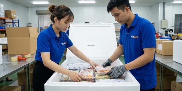 Hình ảnh vận chuyển thực tế tại Wingo Logistics