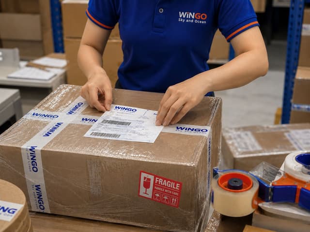 Hình ảnh vận chuyển thực tế tại Wingo Logistics